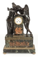 антикварная бронза художественное литье старинные часы фигуры