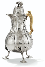 антиквариат серебряный кувшин чайник столовое серебро 